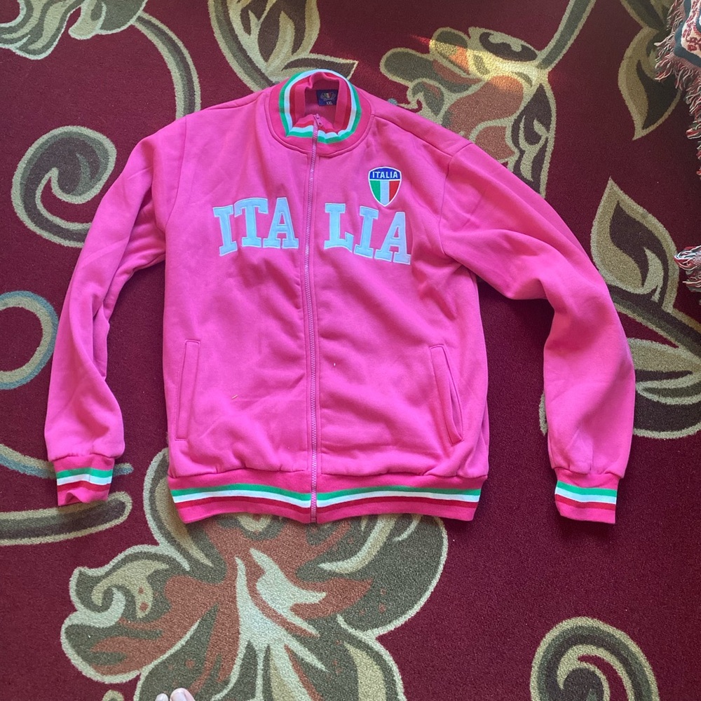 Pink Italia Collard Jacket